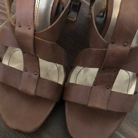 DKNY camel platform sandals size 9.5 - Picture 2 of 6